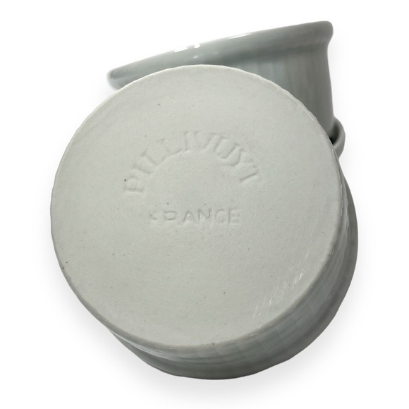 Pillivuyt White Classic Pleated Ramekin 5 oz Set of Six 1.5” x 3” France - Picture 4 of 6